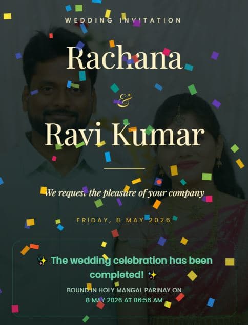 Rachana and Ravi Kumar Invitation Preview